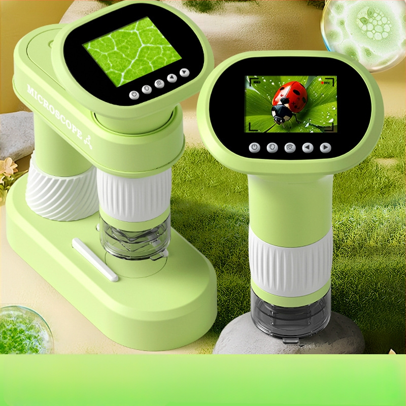 Optický elektronický mikroskop pre deti, prenosný ručný mikroskop pre vedecké experimenty, profesionálna úroveň, vysoké rozlíšenie obrazu, na pozorovanie baktérií