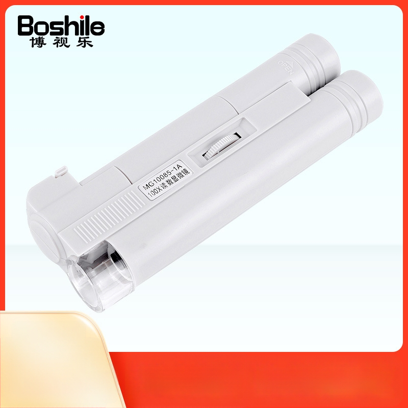 Prenosný profesionálny mikroskop - 100x zväčšenie, LED osvetlenie, meracia stupnica