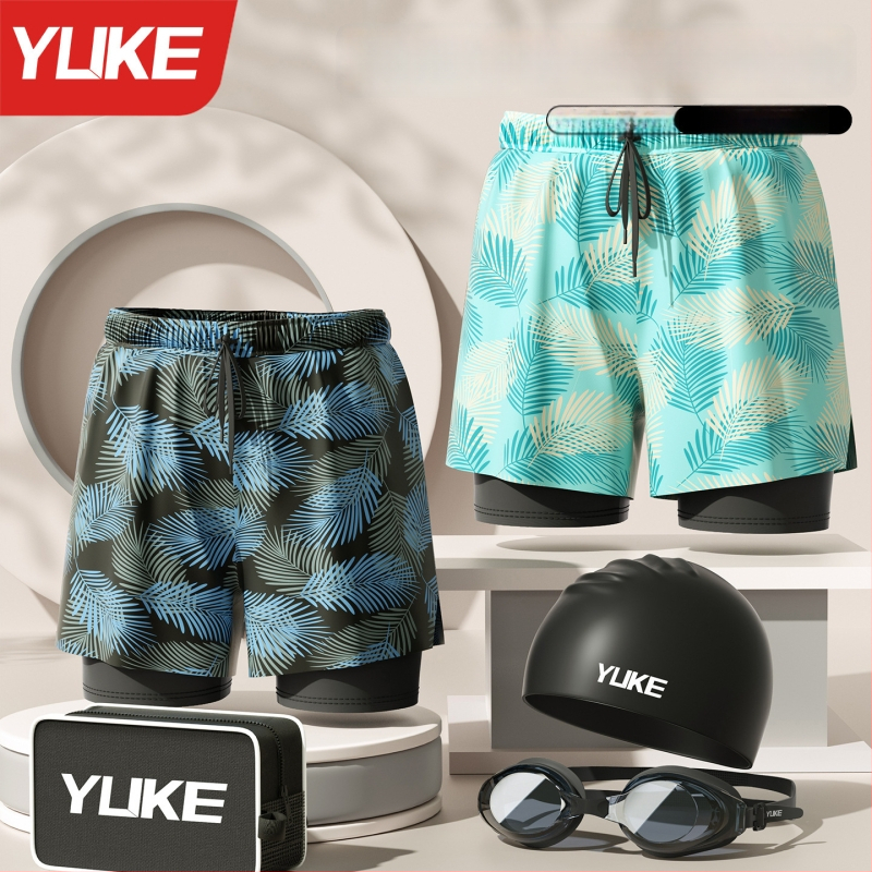 Yuke mužské plavky na plávanie, polyesterová tkanina (96%), polyesterová podšívka (96%), pre dospelých mužov – plávanie a vodné športy
