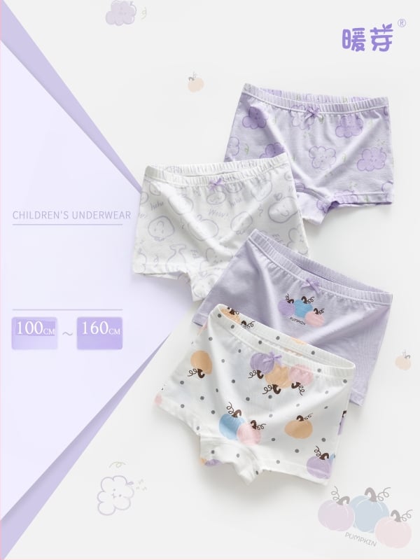 Detské bavlnené nohavičky pre dievčatá, trieda A, 95% bavlna, šitie s štyrmi ihlami a šiestimi vláknami, pre dievčatá od 8 rokov, jeseň 2025