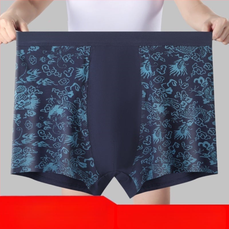 Pánske boxerky s vysokým pásom z bavlny, priedušné, sťahujúce brucho