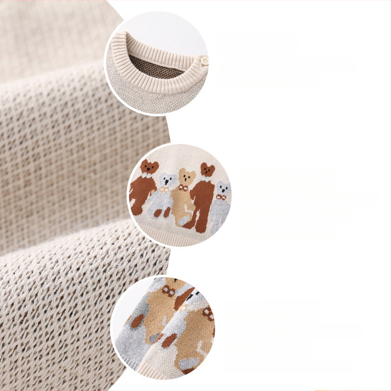 Detská pletená vesta bez rukávov, dvojvrstvová, 100% bavlna, pulórový štýl, unisex (pre vek 1–3 rokov, všetky ročné obdobia)