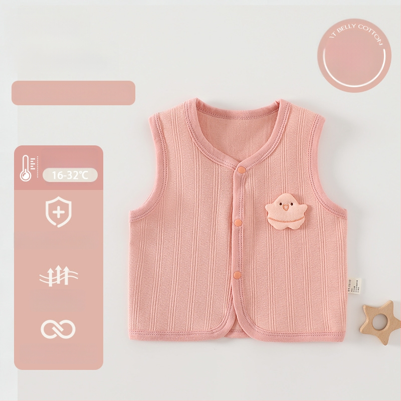 Novorodenecká bavlnená pletená vesta, unisex, bez kapucne, zapínanie na jeden rad gombov, pre vek 0-12 mesiacov