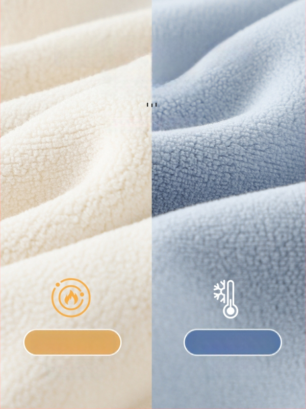 Detská vyhrievacia vesta bez rukávov pre jeseň-zimu, fleec podšívka a hrubá polyestrová výplň