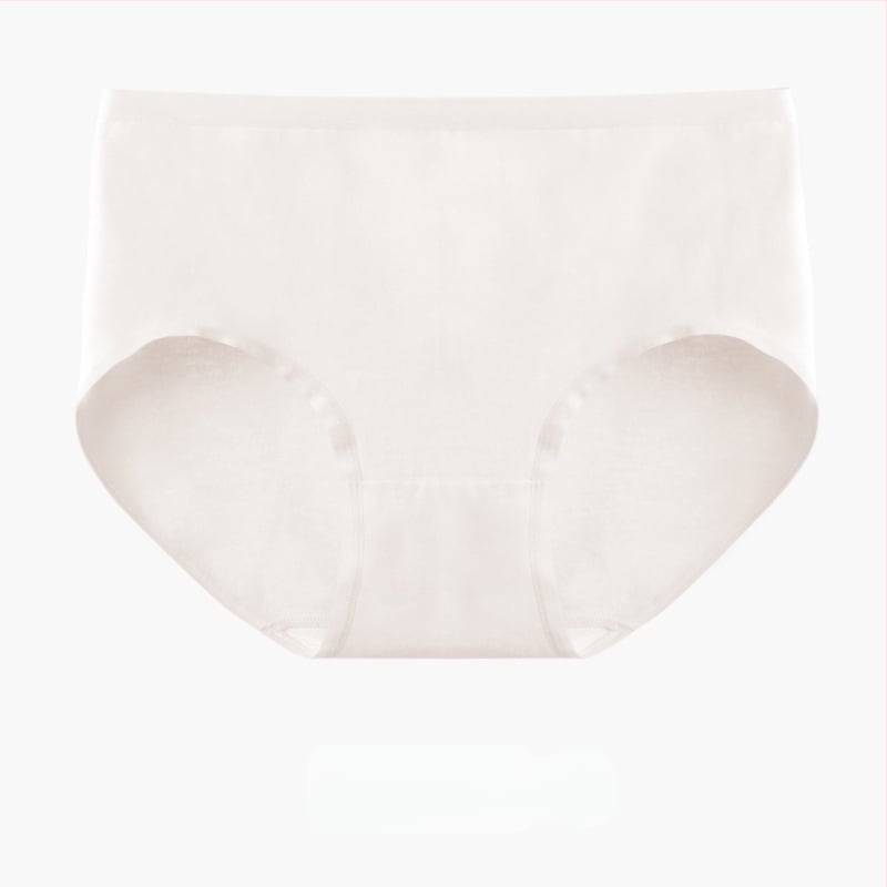 Дамски безшевни памучни бикини – 60 нишки дълговлакнест памук, антибактериални, средна талия