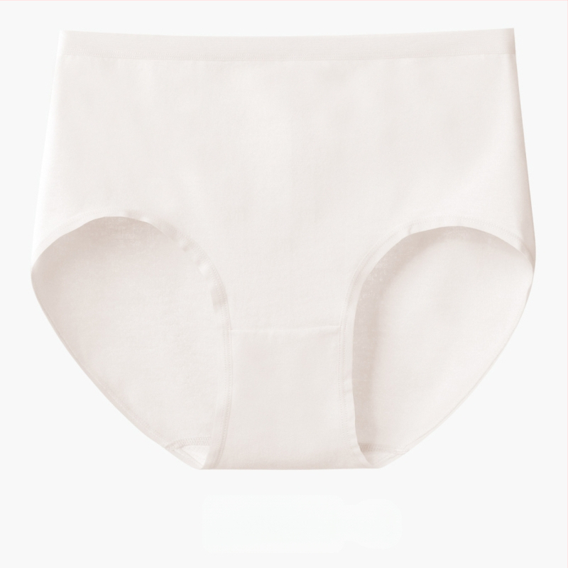 Дамски безшевни памучни бикини – 60 нишки дълговлакнест памук, антибактериални, средна талия