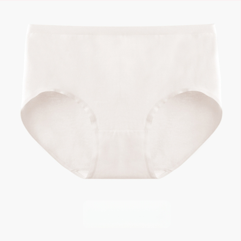 Дамски безшевни памучни бикини – 60 нишки дълговлакнест памук, антибактериални, средна талия