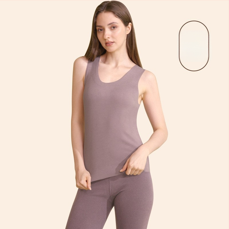 Teplá základná vesta pre mužov; fleecová podšívka, bezšvová, trojvrstvový polyesterový materiál