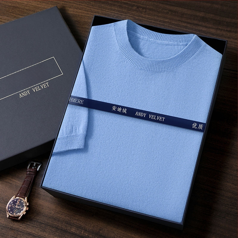 Pletený sveter s krátkym rukávom a okrúhlym výstrihom zo 100 % králičej vlny