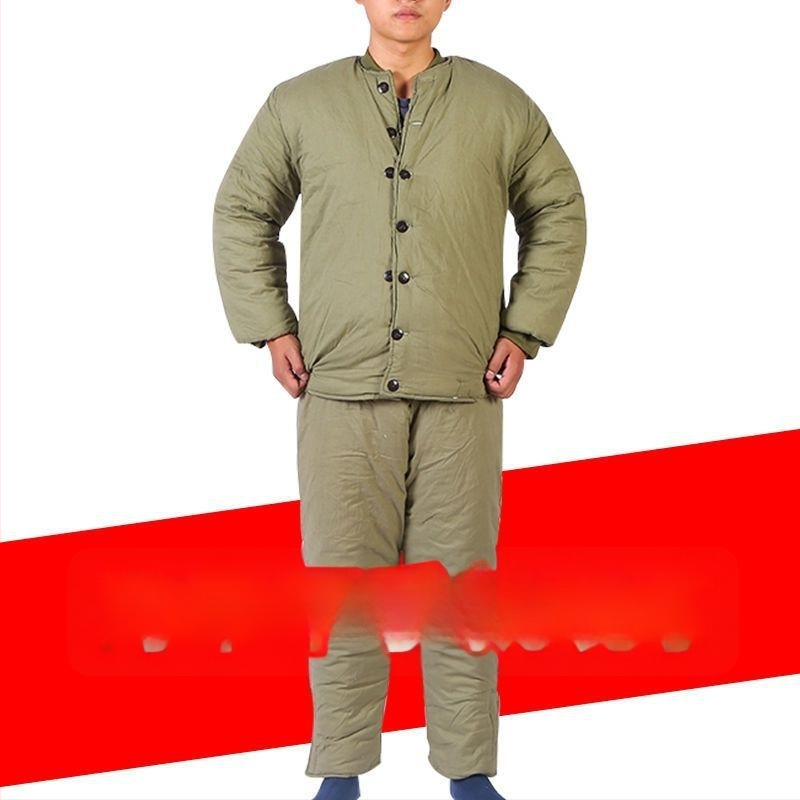 Medvilninė pūkuota žiemos striukė — senovinio stiliaus, 95% medvilnė, vyriška apranga, 2025 m. pavasaris