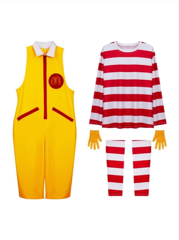 Klaunský kostým pre deti aj dospelých – 70% Spandex, 30% Polyester (Lycra), mestský hipster štýl, na scénické vystúpenia