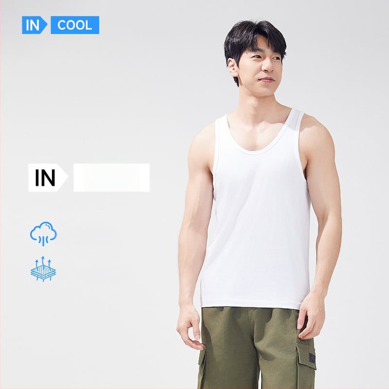 Pánske tielko zo 100% bavlny, V-krk, tenká látka, model XI58811, letné obdobie