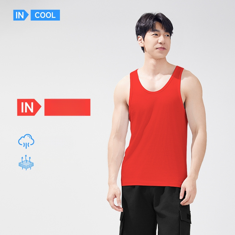 Pánske tielko zo 100% bavlny, V-krk, tenká látka, model XI58811, letné obdobie