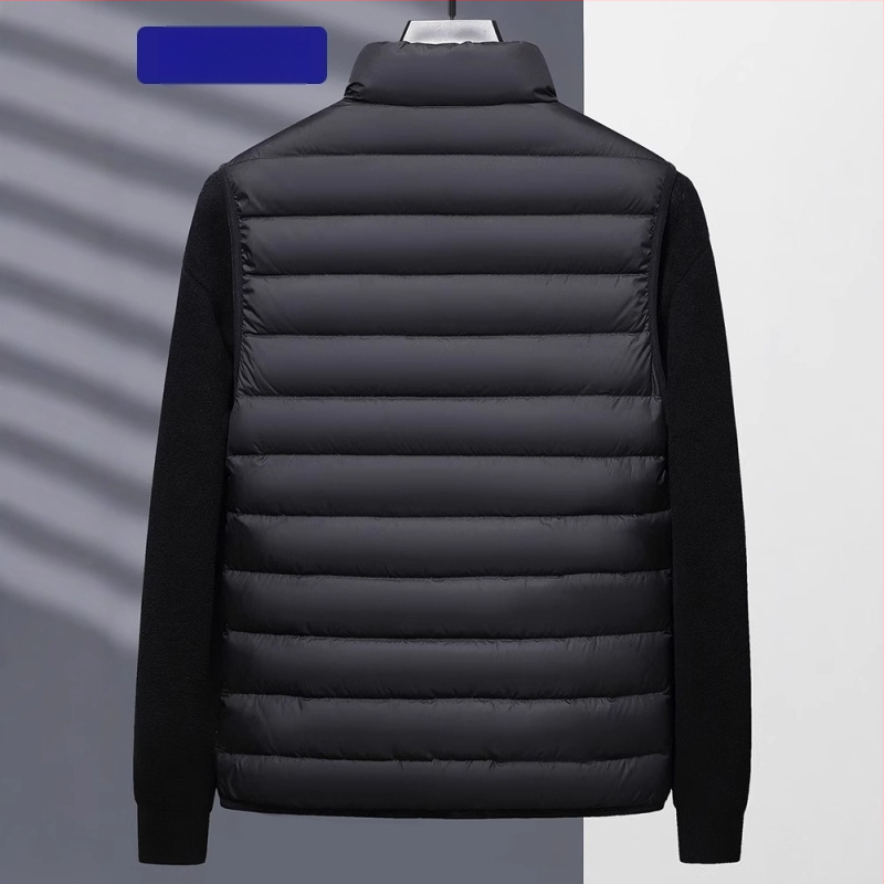 Unisex ľahká vesta s perím, so zipsom, stojací golier, na zimu; vonkajší materiál: nylon, podšívka: polyester, výplň: biele kačacie perie