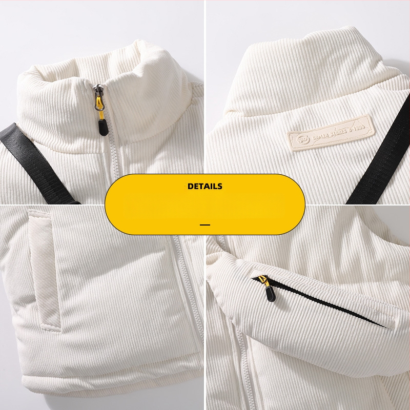 Pánske vesty z kordury so výplňou z imitácie hodvábu a bavlny, voľný strih, japonský štýl