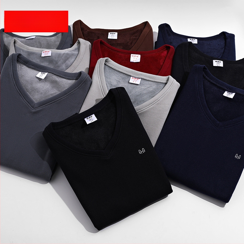 Ανδρικό ζεστό γιλέκο με βελούδινη επένδυση και πολυεστερική ύφανση για το χειμώνα, ανάλαφρο στυλ