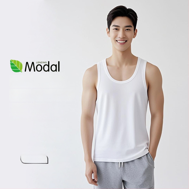 Vesta so širokými ramenami, okrúhly výstrih, Ecocos tkanina, vlákno regenerovanej celulózy, leto