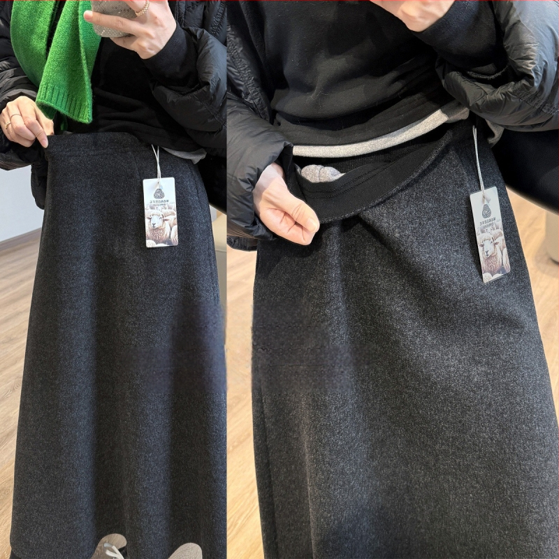 Plisovaná midi sukňa, polyester farbený priadzami, 2025 zima, Elegantný mestský štýl