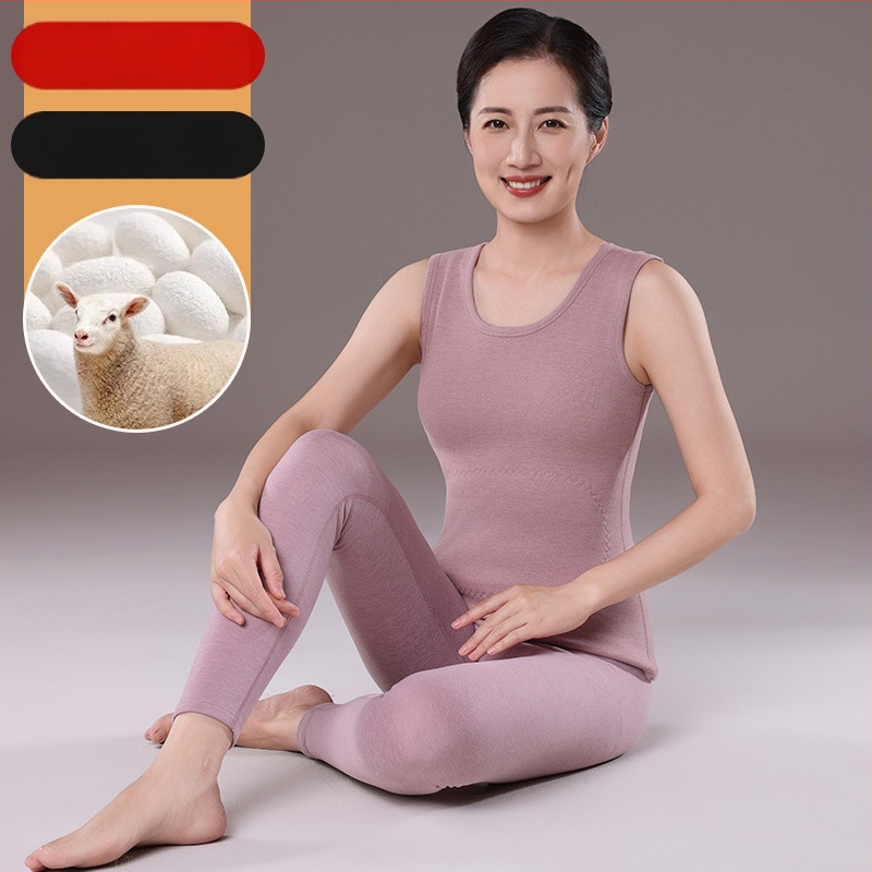 Dámska vesta z kašmíru s fleecovou podšívkou, okrúhly výstrih, voľný strih, jednobarevná, dĺžka 50–65 cm, jeseň 2024