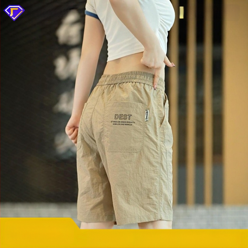 Pánske voľnočasové športové šortky, 70% polyester, tenká tkanina, mikroelastickosť, päťdĺžny strih