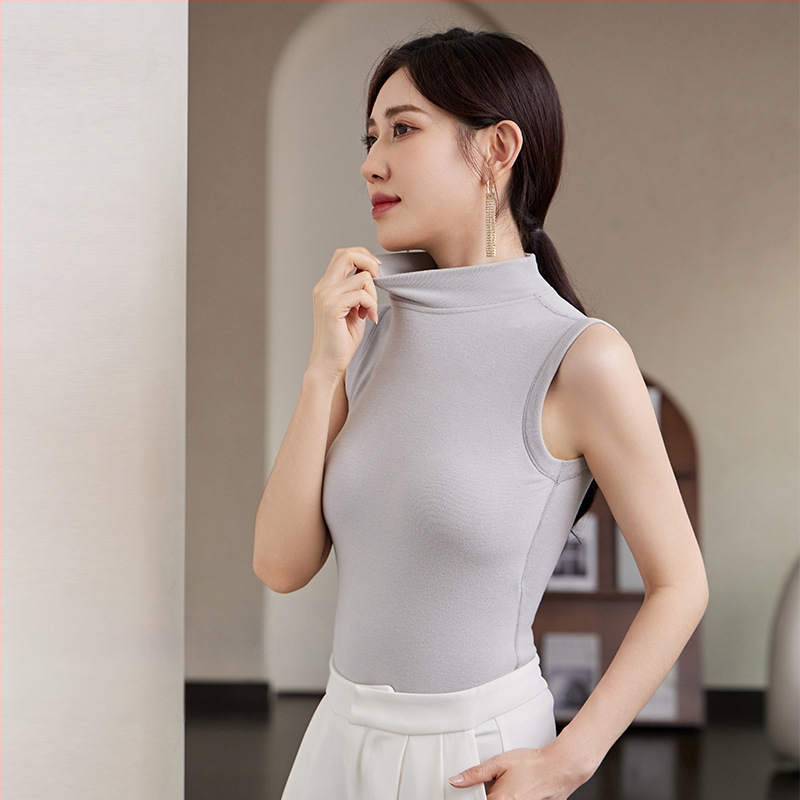 Kamisola s vysokým golierom, bez švov, jednovrstvový dizajn, materiál: regenerovaná celuloóza, značka Seko, pre jeseň a zimu, stredná hrúbka 141–160 g/m2