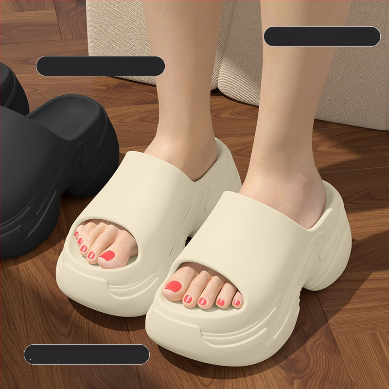 Dámske EVA platfórmové papuče na zvýšenie výšky, protišmykové, 8–11 cm hrubá podrážka, vstrekované EVA, letná obuv