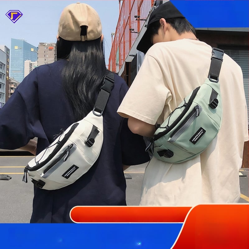 Meeste nailonist risti-kott koos zip-koti ja teleskoopkäepidmega, 37×16×13 cm