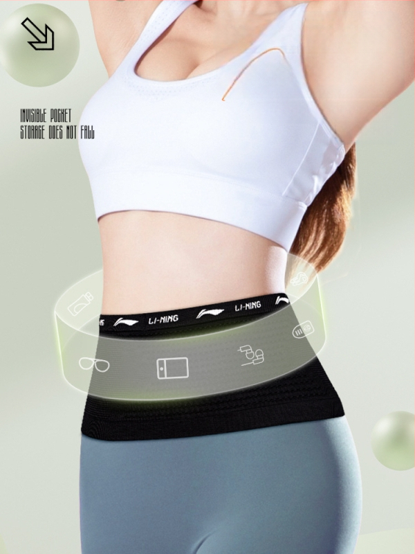 Li Ning unisex bedrová taška na beh pre vonkajšie športy - polyesterové vlákno, priedušná, rozšíriteľná, suché/mokré oddelenie