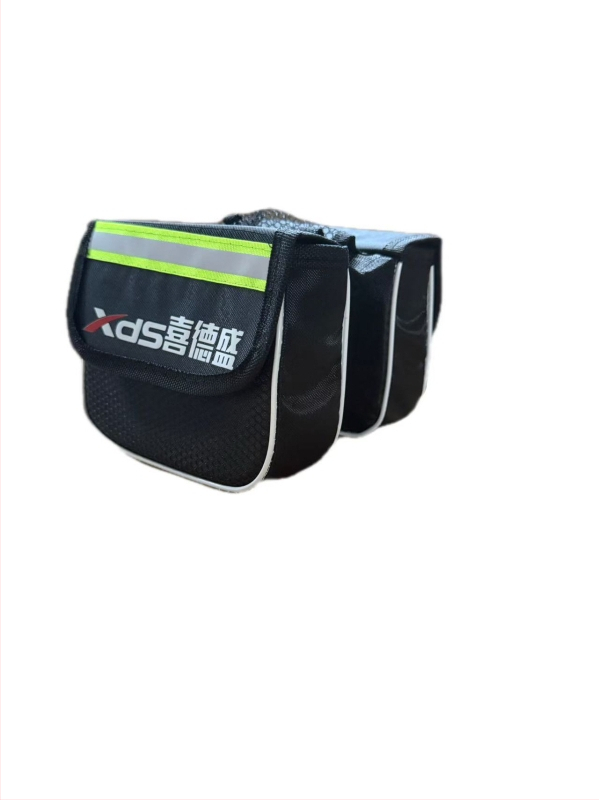 XW Plátenná predná rámová taška na horské bicykle, 3-v-1 horná trubka taška a sedlová taška, pevný obal