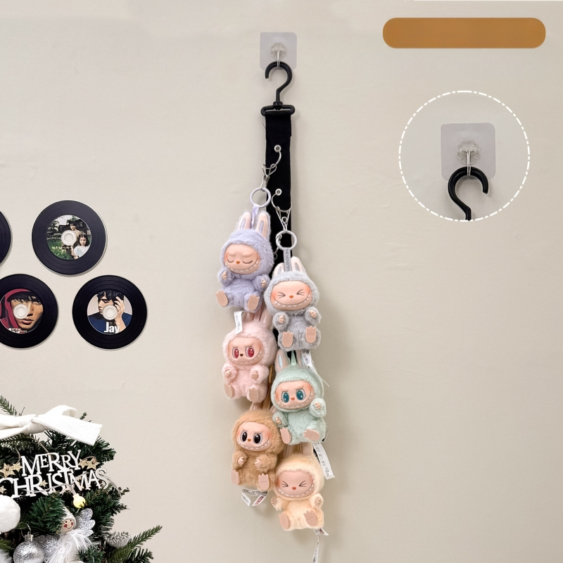 Stena s jedným háčikom na plyšové hračky a bábiky, škandinávsky štýl, materiál: kvalitná zliatina, nosnosť 2 kg