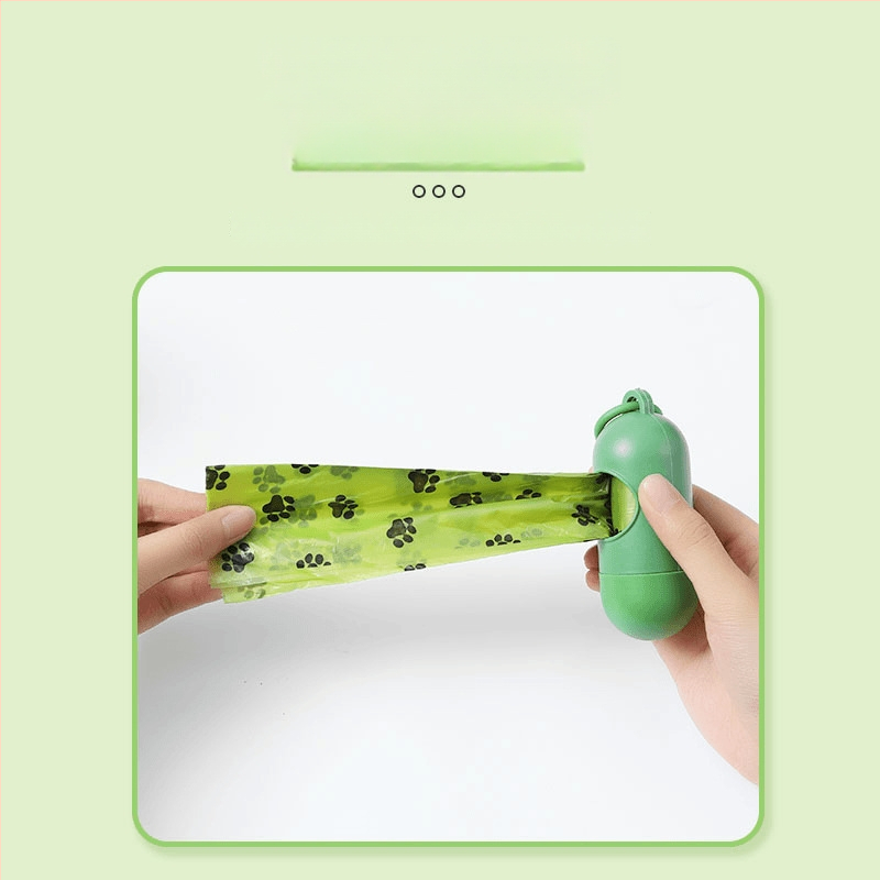 Hrubšie biologicky rozložiteľné tašky na výkaly pre psov a mačky, prenosné