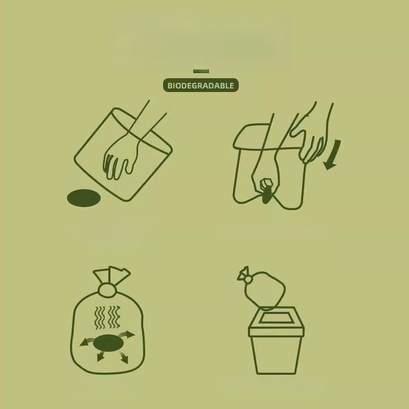 Hrubšie biologicky odbúrateľné vrecia na psie a mačacie výkaly, na zber odpadu