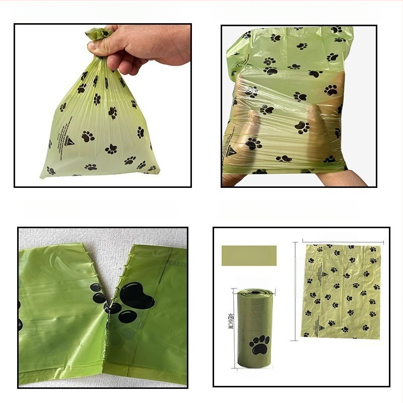 Biologicky rozložiteľné vrecká na psie výkaly, rolkové, hrubé, jednorazové CS005