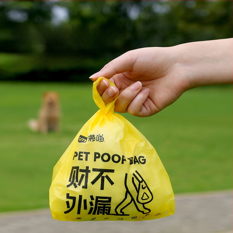 Dvojvrstvové vrecia na exkrementy pre domáce zvieratá, jednorazové, hrubé PE, Ju Miao AL1002, Pôvod Čína