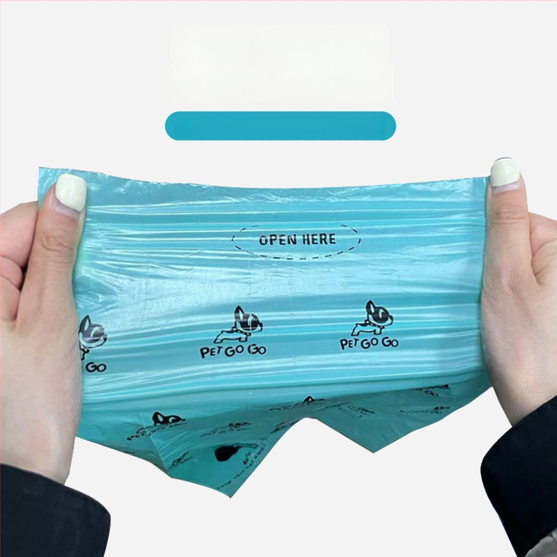 JUNGU Biologicky rozložiteľné tašky na odpadky pre domáce zvieratá, kontinuálny rol, hrubší materiál, vhodné pre psie výkaly a mačací odpad