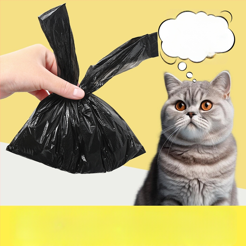 Prenosné vrecúška na exkrementy pre domáce zvieratá, jednorazové, pre mačky a psy, PE materiál, štýl vesty, kód produktu A3316