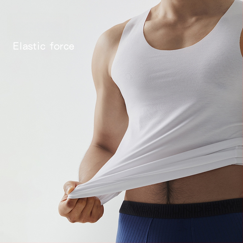 Ecocos pánske tielko, tenká tkanina 121–140 g/m², regenerovaná celulóza vlákno 90–95%, okrúhly výstrih