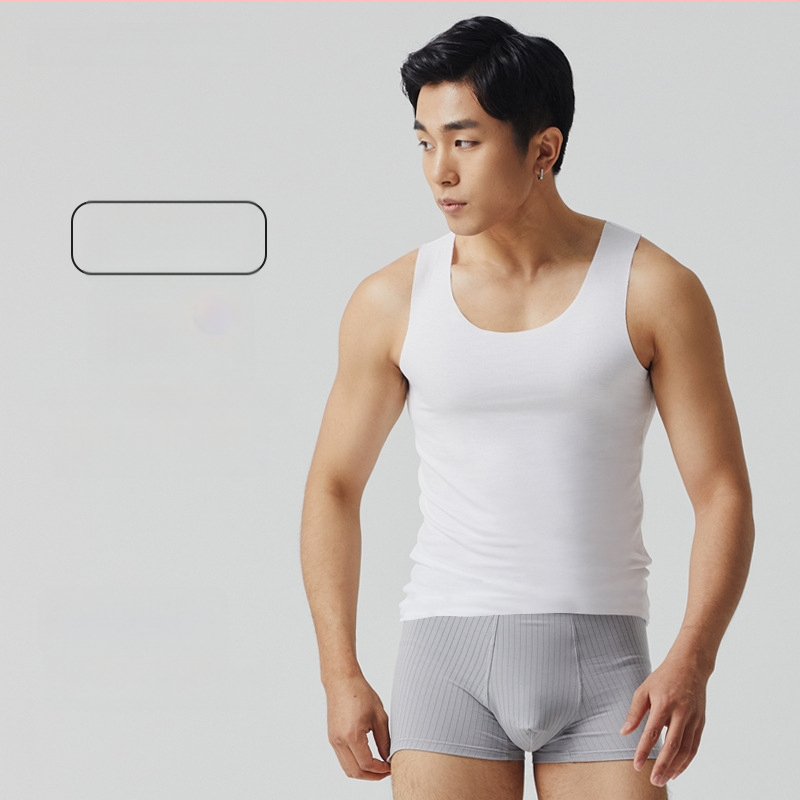 Ecocos pánske tielko, tenká tkanina 121–140 g/m², regenerovaná celulóza vlákno 90–95%, okrúhly výstrih