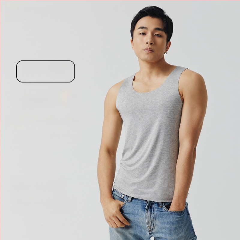 Ecocos pánske tielko, tenká tkanina 121–140 g/m², regenerovaná celulóza vlákno 90–95%, okrúhly výstrih