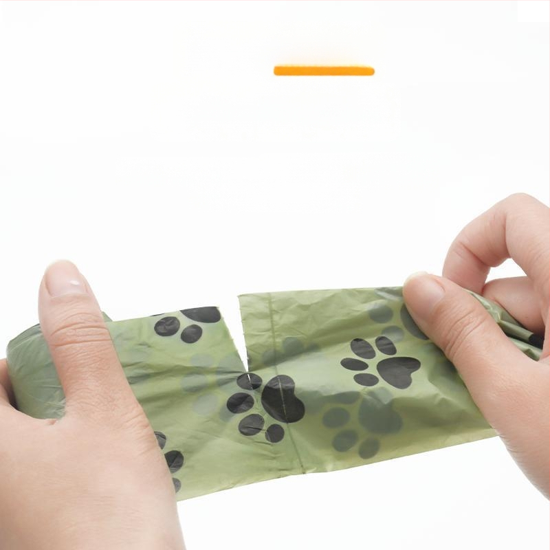 Tašky na psie výkaly, zosilnené, plne rozložiteľné, prenosné — EPL+PE, ABS