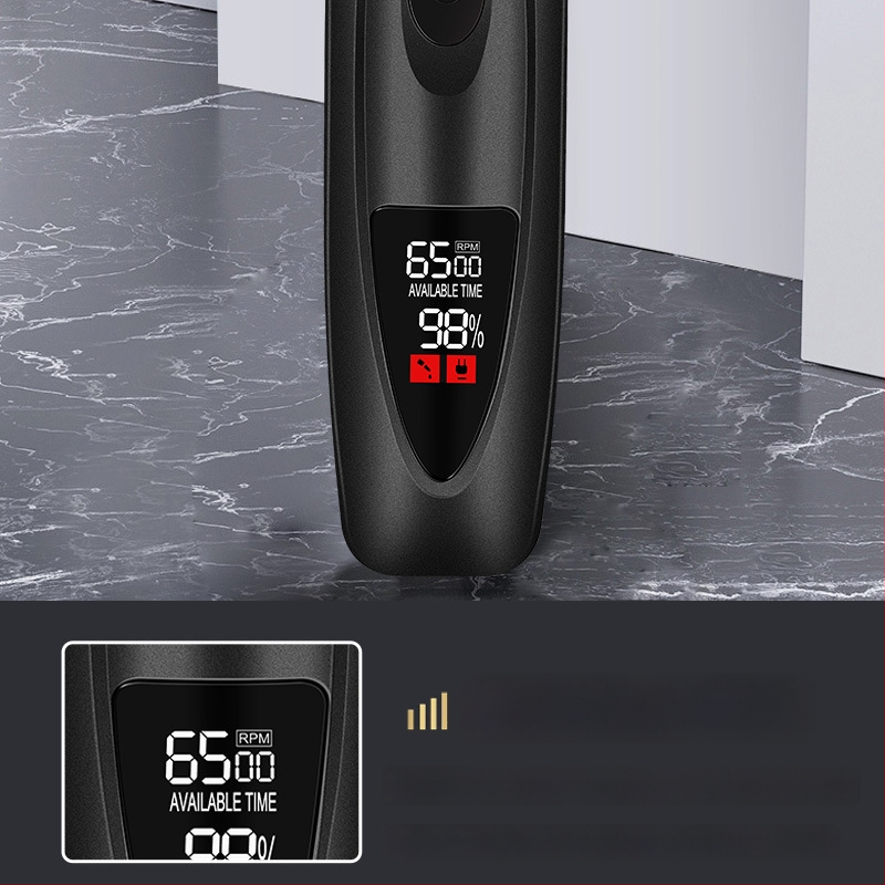 Elektrický grooming kliper pre domáce zvieratá s LCD displejom, model C113, ABS telo, CHAOER, štyri rýchlosti