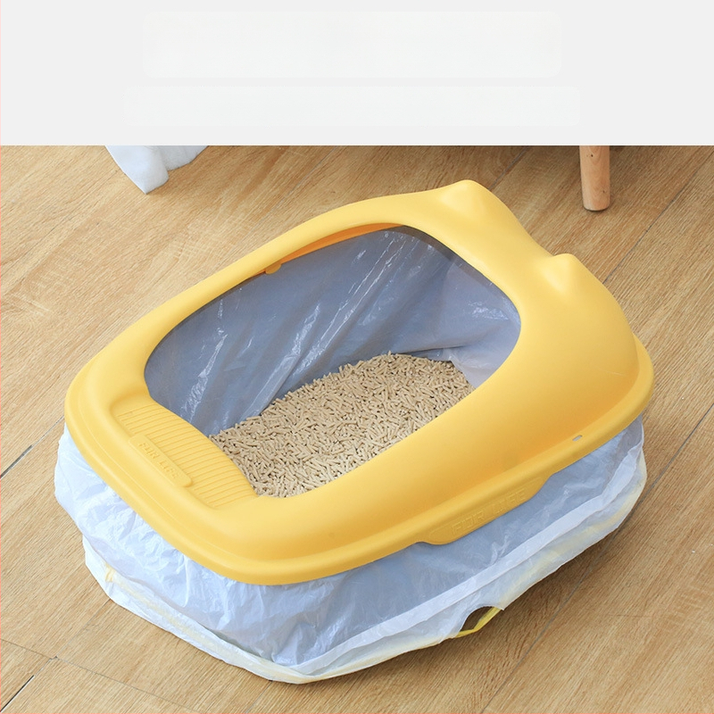 Jednorazové vrecká na mačací obsah do mačacej búdy, hrubý plast, typ kontinuálneho rolovania