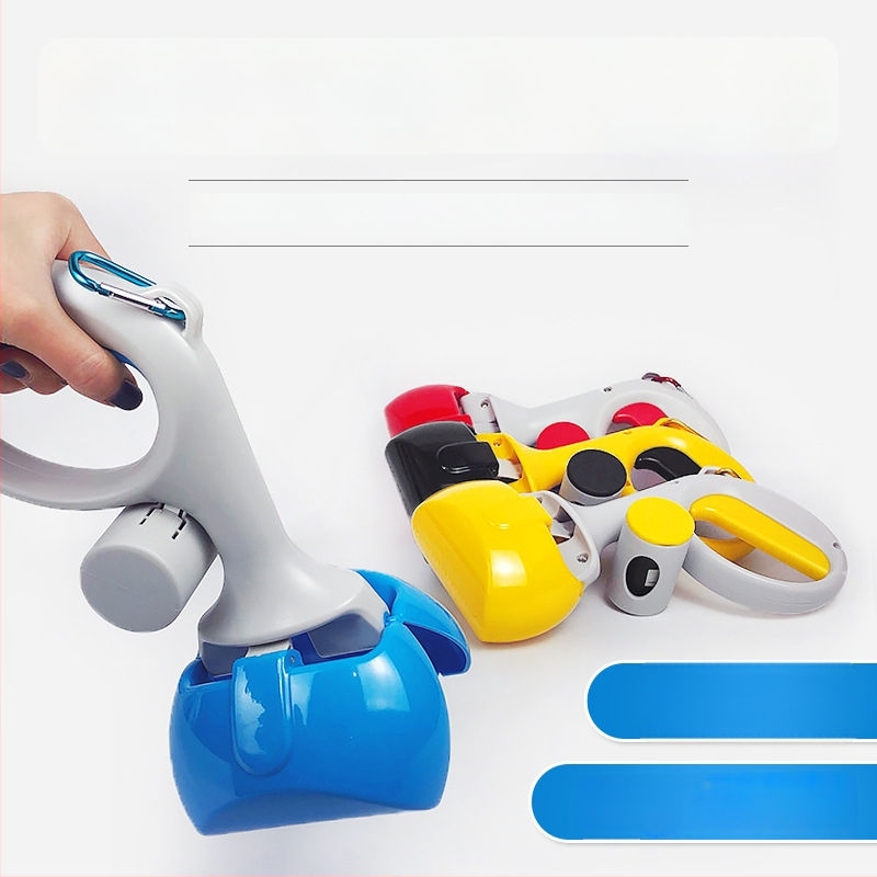 Prenosný čistič exkrementov pre domáce zvieratá s plochým otvorom, plastový materiál, zosilnený dizajn, 210 g, rozmery krabice 27,5×8×13 cm