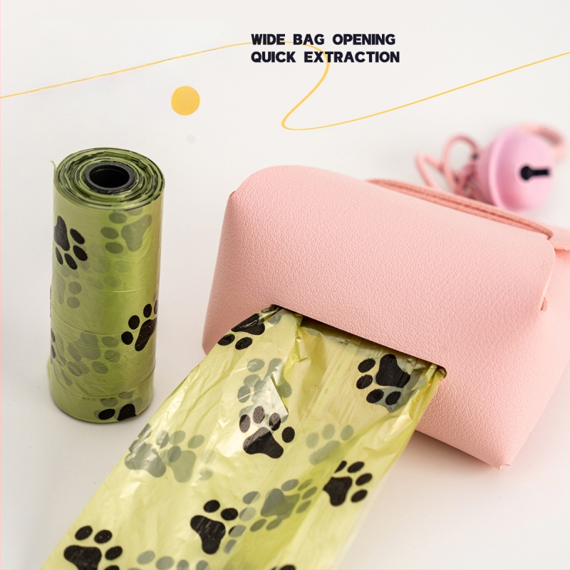 Dispenser na tašky pre domáce zvieratá s nekonečným rolom, PU materiál, značka Holy Truth, háčikový typ, prenosný