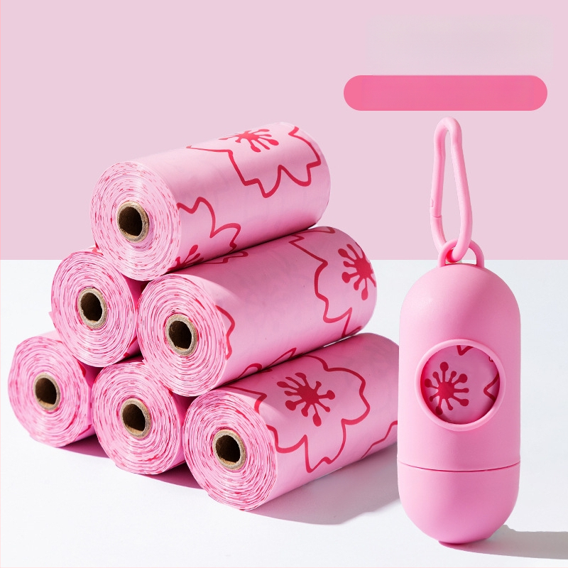 Rolované vrecká na výkaly pre domáce zvieratá, biologicky rozložiteľný materiál, štandardná hrúbka, vhodné pre súkromné značky