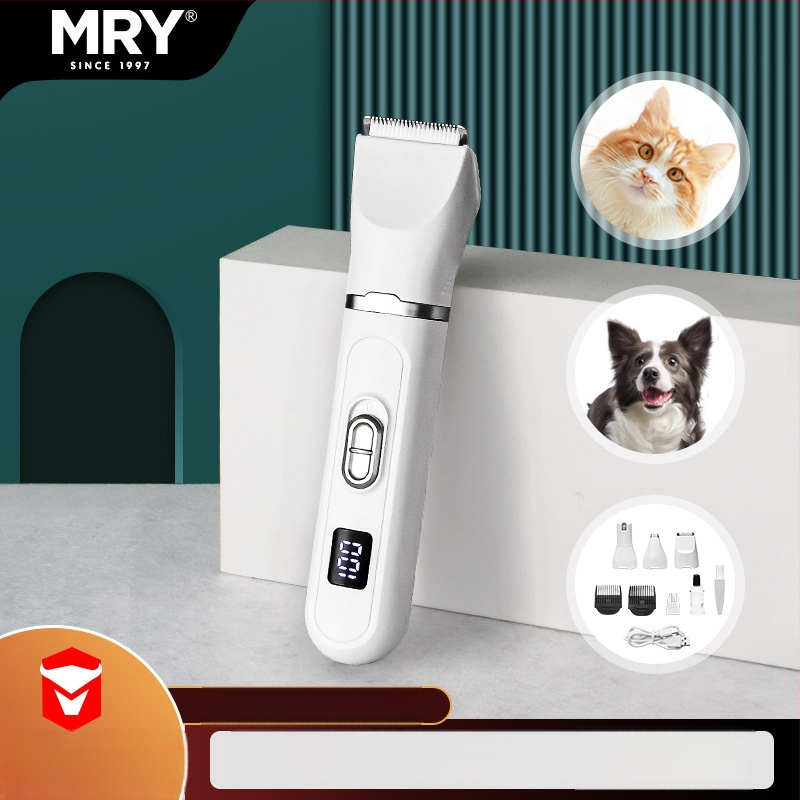 MRY Elektrický strihací strojček na psy a mačky, plastové telo, balenie 30 ks