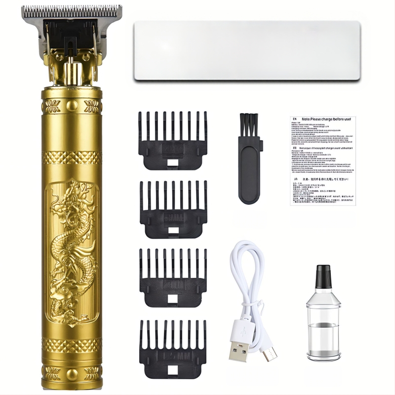 Nabíjateľný kadernícky strojček na vlasy s odnímateľnou, umývateľnou hlavou noža, nerezové čepele, motor s kefou, nízka hlučnosť, na všeobecné použitie