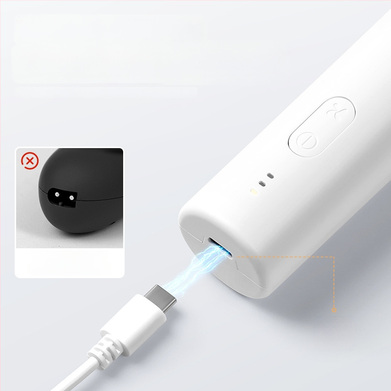 HC-W008 Detský holiaci strojček na vlasy s ultra tichým motorom, vodeodolný, vstavaná batéria, keramické čepele, doba prevádzky 0–1 h