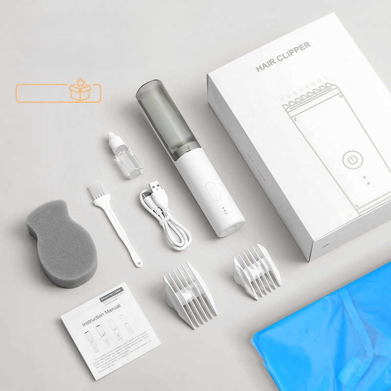 HC-W008 Detský holiaci strojček na vlasy s ultra tichým motorom, vodeodolný, vstavaná batéria, keramické čepele, doba prevádzky 0–1 h