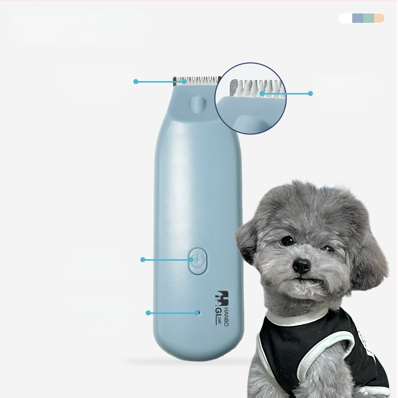 Elektrický strihací stroj pre domáce zvieratá (mačky a psy) – Materiál: ABS+keramika+nerezová oceľ 301; Tichý chod s osvetlením